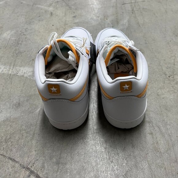 Converse Fastbreak Pro Mid Size 11.5 White Best Zest A10344C - New Damaged Box - Picture 2 of 7